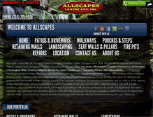 Tablet Screenshot of allscapesmichigan.com